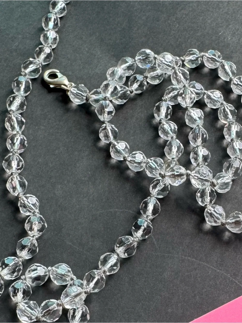 Crystal beaded necklace